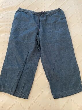 Women’s L.L.Bean Classic Fit Denim Capri Pants - Light Blue